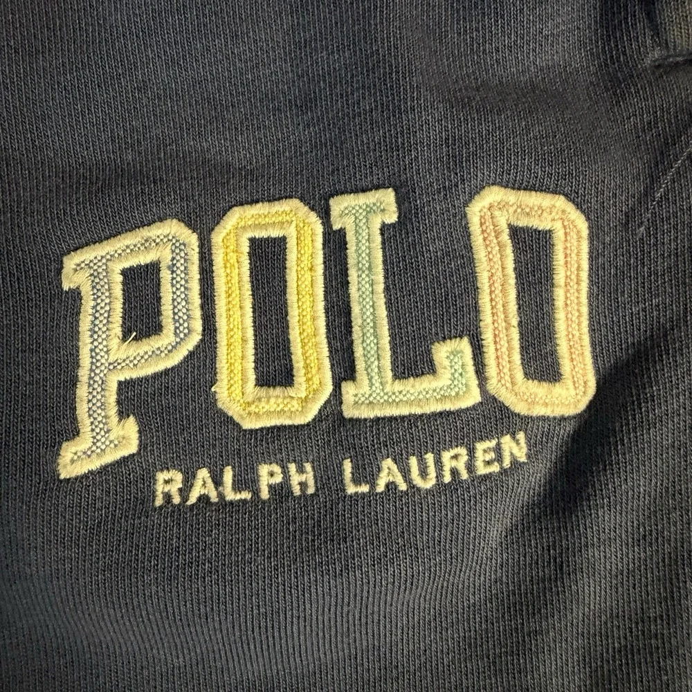 Polo Ralph Lauren Boys Blue Jogger Pants Pull-On Elastic Waist Logo L 14-16